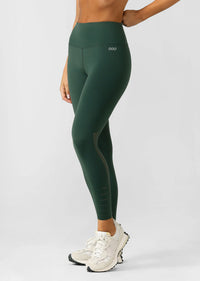 Lorna Jane Aero Fit Ankle Biter Leggings - Fig Green