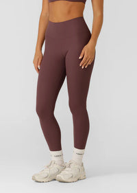 Lorna Jane Irresistible Luxe Rib Full Length Leggings - Amethyst Shadow