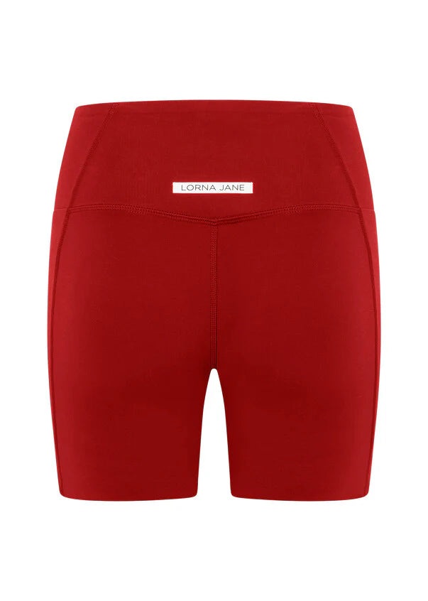 Lorna Jane Sculpt And Support No Ride Bike Short - Cherry