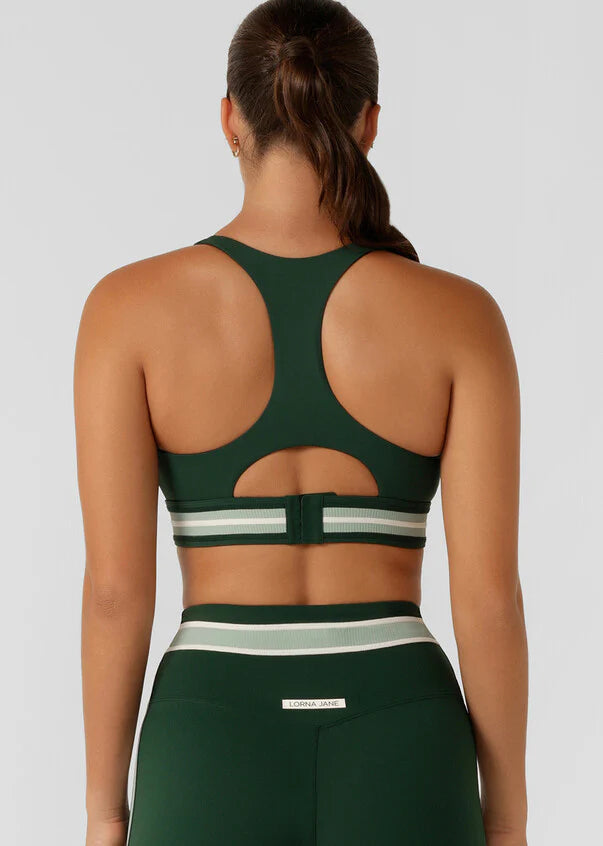 Lorna Jane Freshman Sports Bra - Dark Green