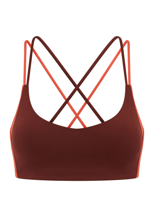 Lorna Jane Mindful Movement Sports Bra - Merlot