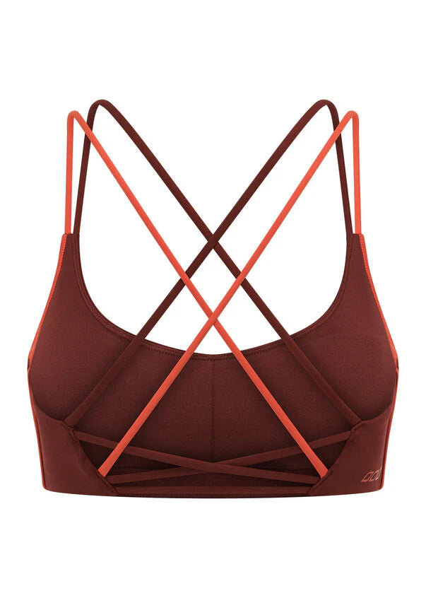 Lorna Jane Mindful Movement Sports Bra - Merlot