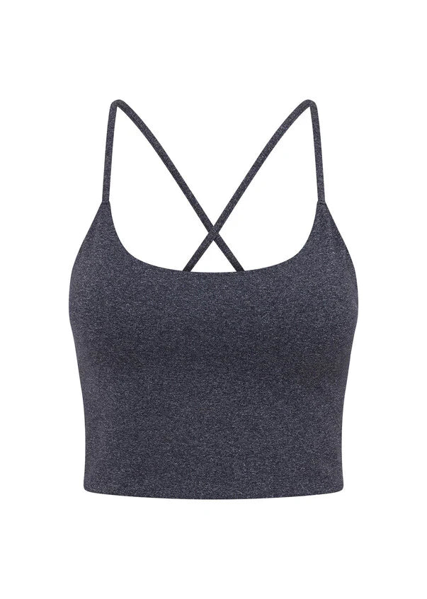 Lorna Jane Campus Classic Bra Tank Combo - Midnight Marl