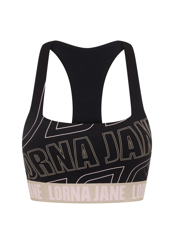 Lorna Jane Break Line Sports Bra - Black