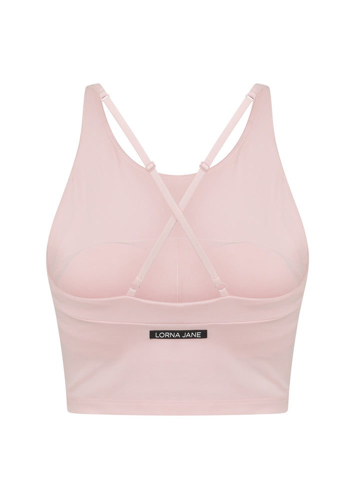 Lorna Jane Rewind Tank Bra Combo - Pale Peony