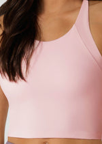 Lorna Jane Rewind Tank Bra Combo - Pale Peony