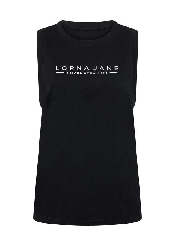 Lorna Jane Kickstart Muscle Tank - Black