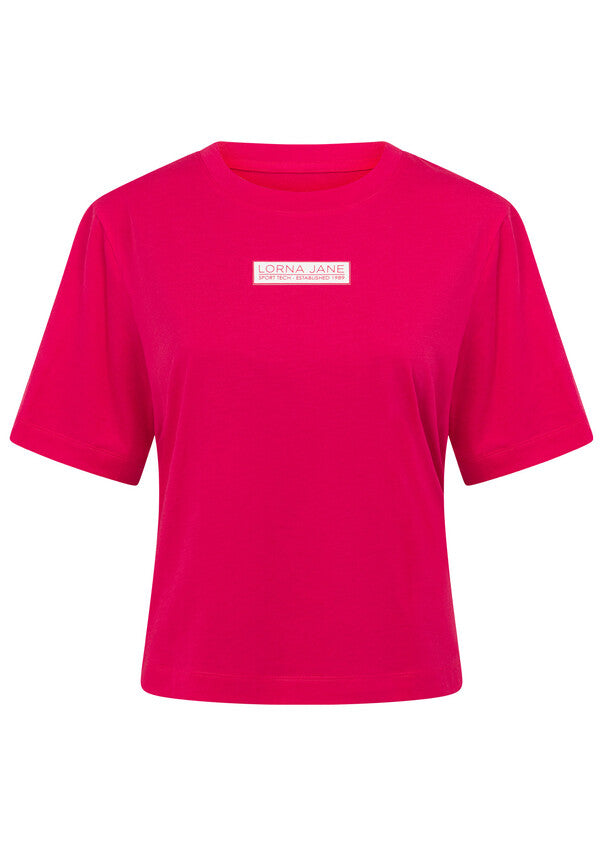 Lorna Jane Electric Energy Tee - Neon Raspberry