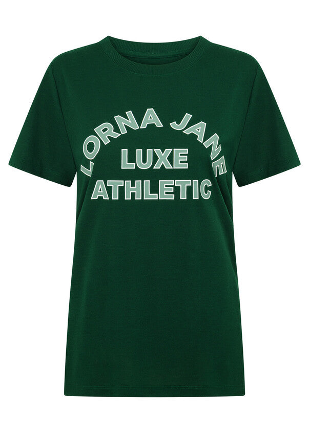 Lorna Jane Lotus Limited Edition Tee - Dark Green