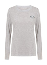 Lorna Jane Lotus Limited Edition Long Sleeve Top - Light Grey Marl