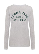Lorna Jane Lotus Limited Edition Long Sleeve Top - Light Grey Marl