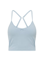 Lorna Jane Sweet Thing Cropped Bra Tank Combo - Light Glacier Blue