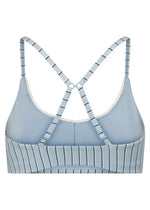 Lorna Jane Sweet Thing Stripe All Day Sports Bra - Blue Stripe