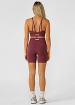 Lorna Jane Off Duty Longline Sports Bra - Mulberry