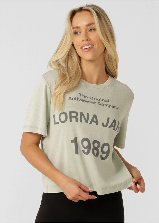 Lorna Jane Legacy T-Shirt - Washed Iced Matcha