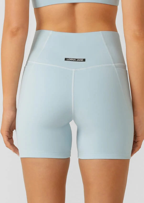 Lorna Jane Move 14cm Booty Bike Shorts - Island Blue