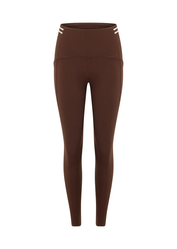 Lorna Jane Stash It All 3 Pocket Ankle Biter Leggings - Espresso