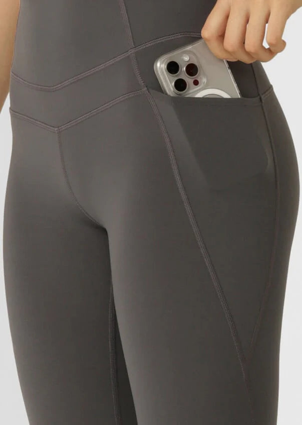 Lorna Jane Stomach Support 7/8 Leggings - Titanium