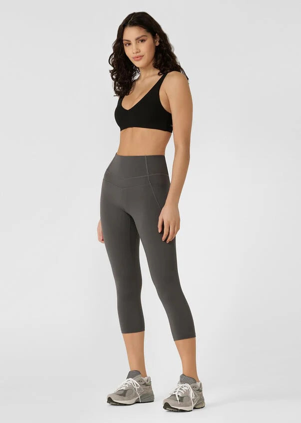 Lorna Jane Stomach Support 7/8 Leggings - Titanium