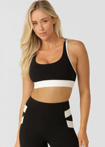 Lorna Jane Grande Rib Max Support Sports Bra - Black