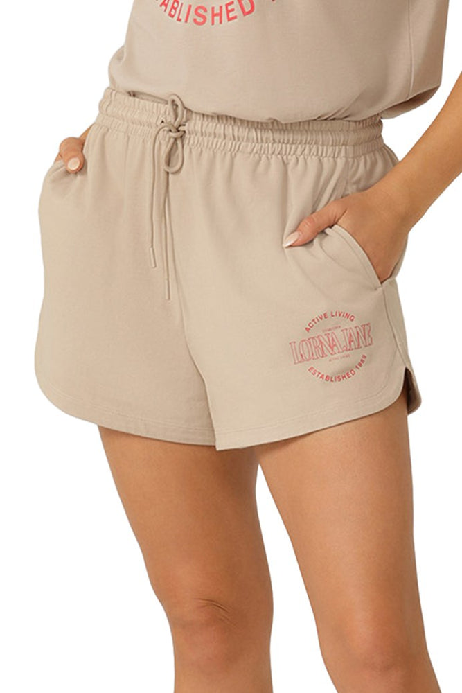 Lorna Jane Ultimate Weekender Shorts - Latte