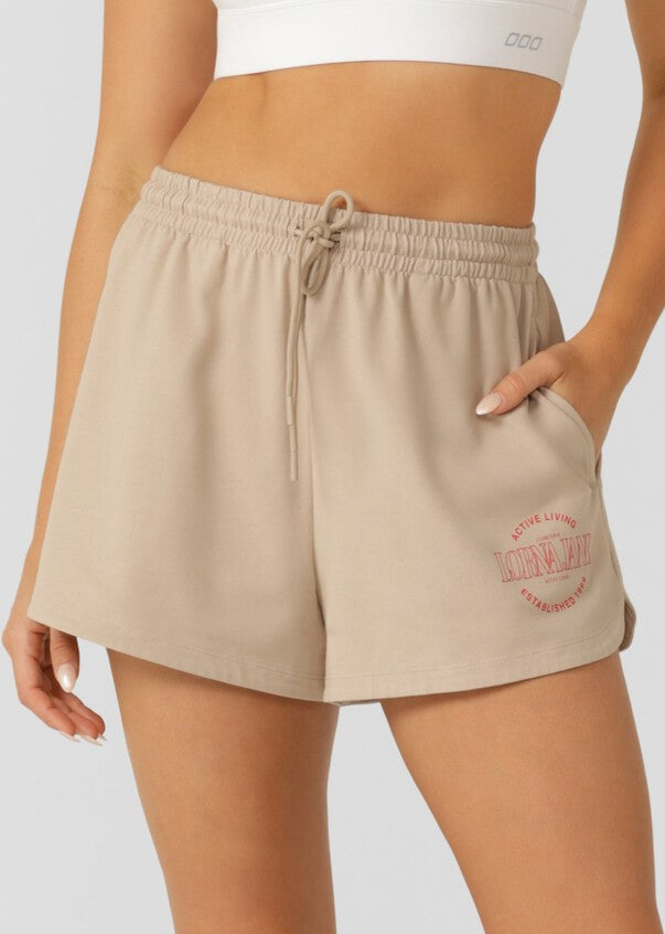 Lorna Jane Ultimate Weekender Shorts - Latte