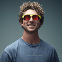 Oakley BiSphaera™ Inner Spark Collection with Prizm Ruby Lenses - Matte Tennis Ball Yellow/Celeste Neuron Frame