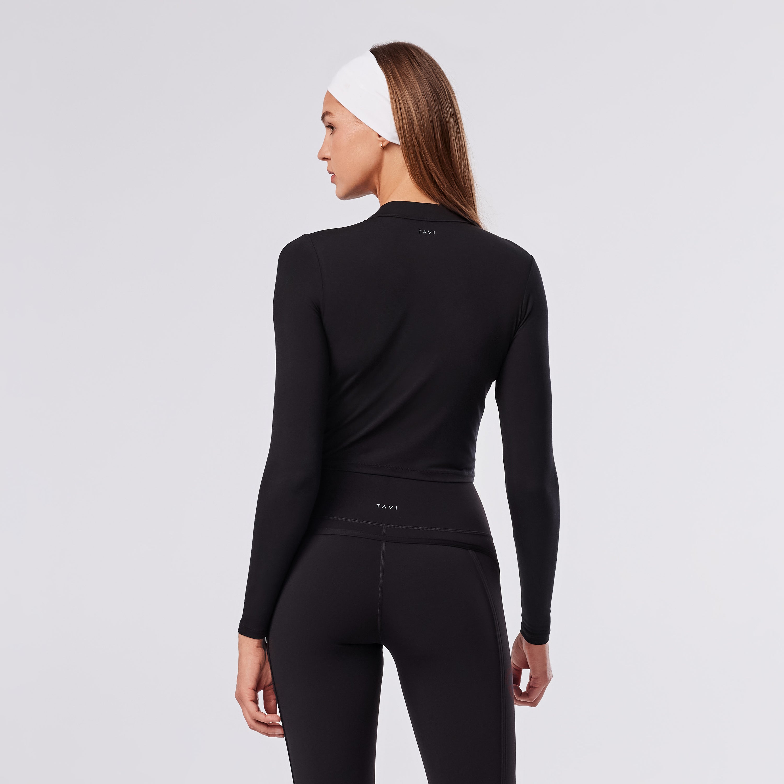 TAVI Mock Neck Long Sleeve - Ebony