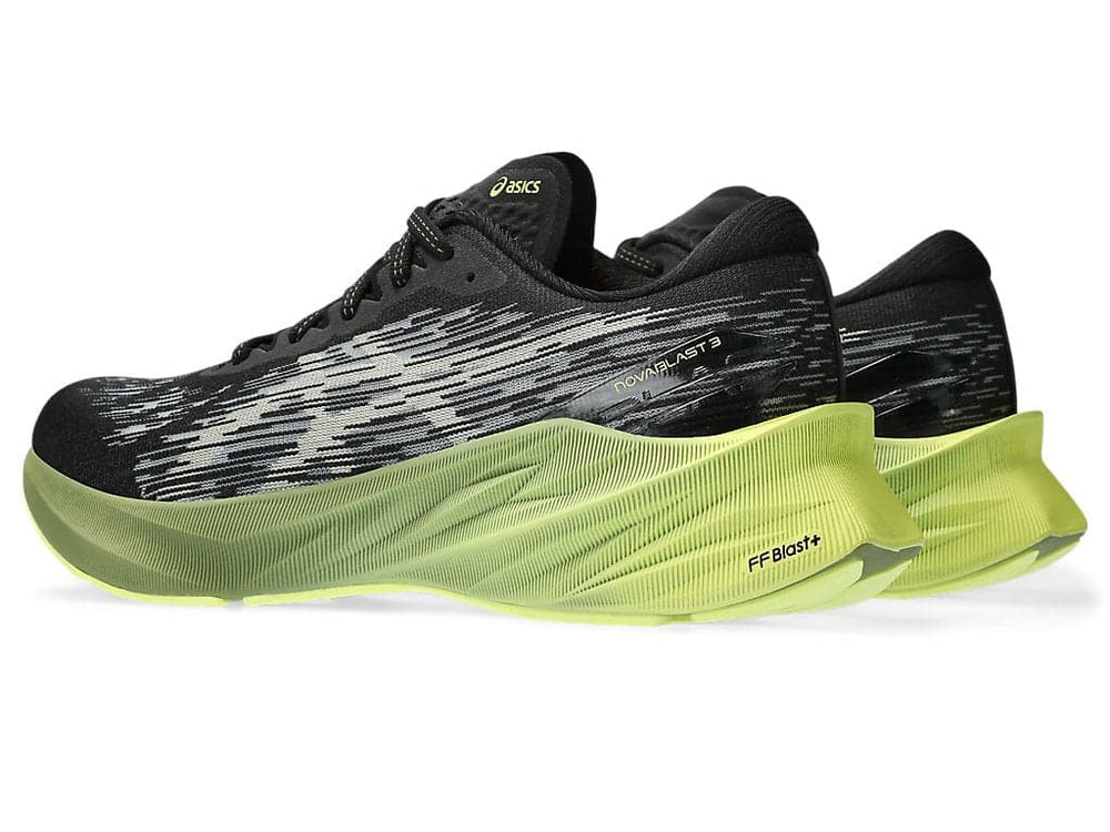 Asics Men's NOVABLAST 3 - BLACK/DRIED LEAF GREEN
