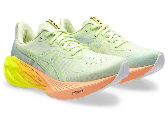 Asics Women's NOVABLAST 4 Paris - Cool Matcha/Safety Yellow