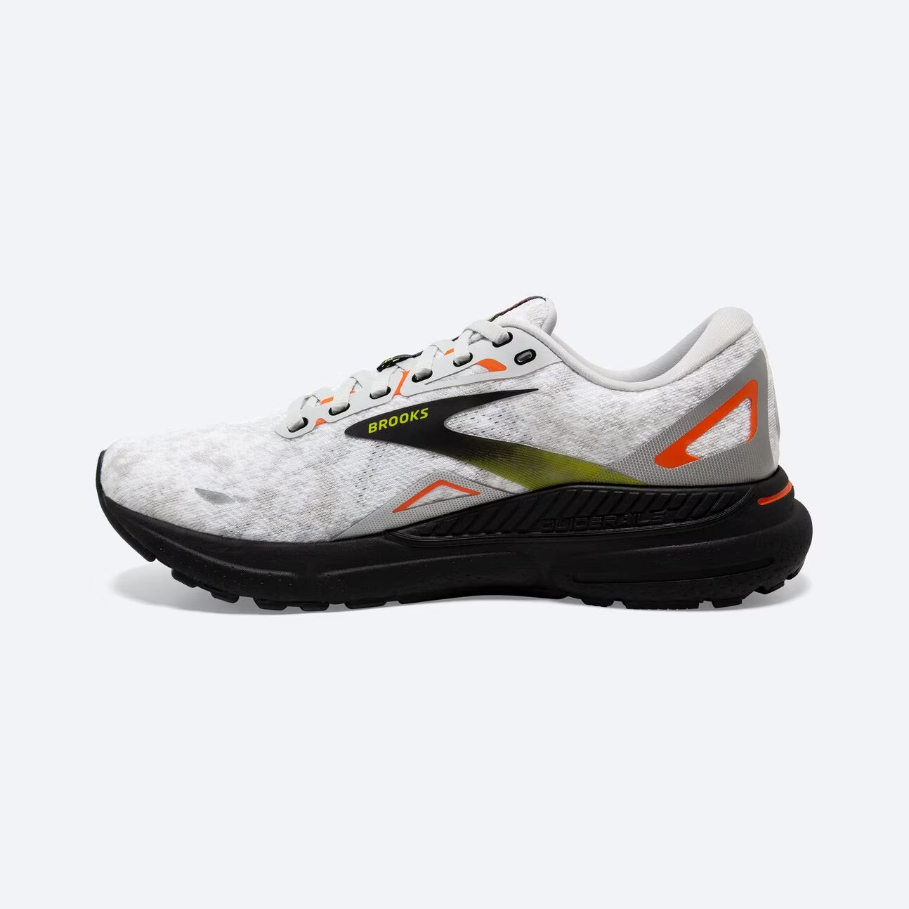 Brooks Men's Adrenaline GTS 23 - Oyster/Black/Red Orange