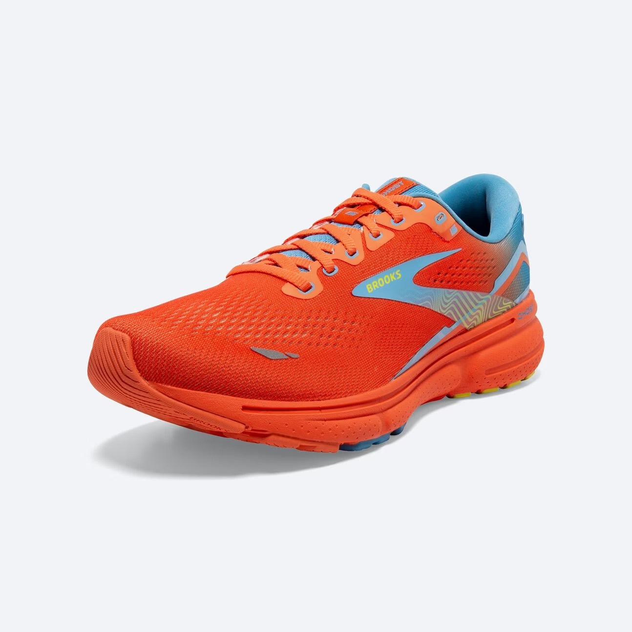 Brooks Men's Ghost 15 - Orange/Blue/Yellow
