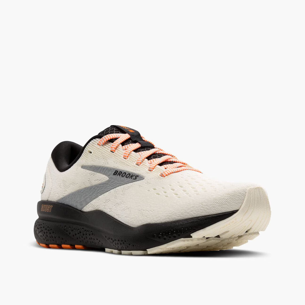 Brooks Men's Ghost 16 - Ecru/Orange/Black