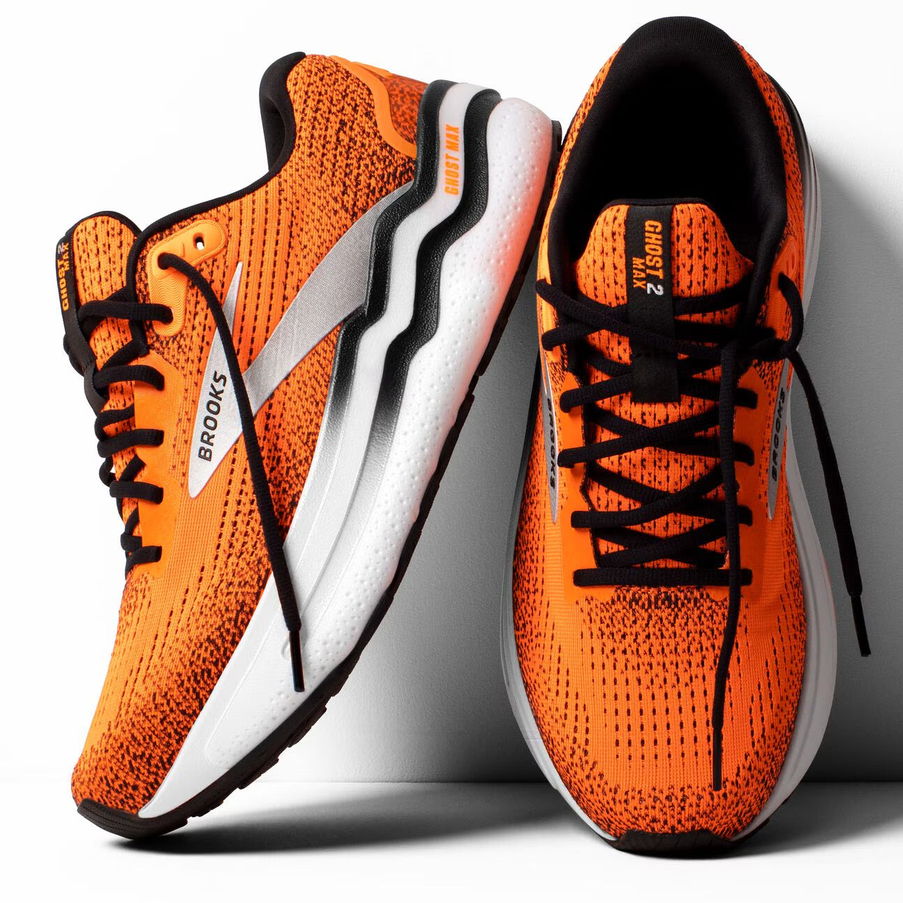 Brooks Men's Ghost Max 2 - Orange/Orange/Black – Key Power Sports
