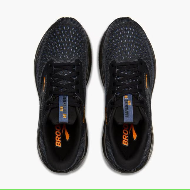 Brooks Men's Adrenaline GTS 24 - Black/Country Blue/Orange