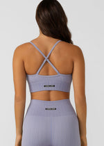 Lorna Jane Seamless Swim Longline Sports Bra - Lavender