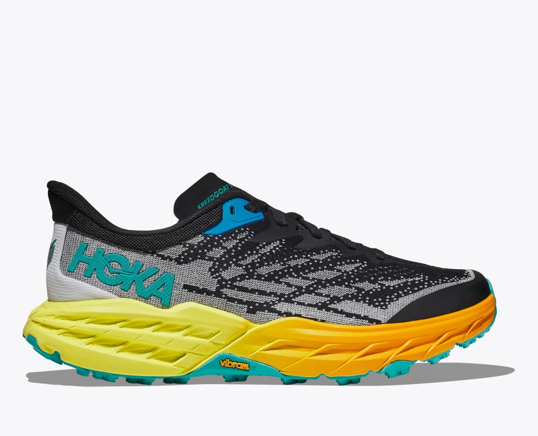 HOKA Men's Speedgoat 5 - Black / Evening Primrose