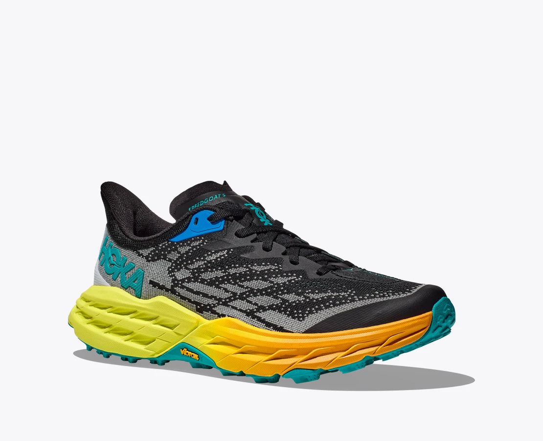 HOKA Men's Speedgoat 5 - Black / Evening Primrose