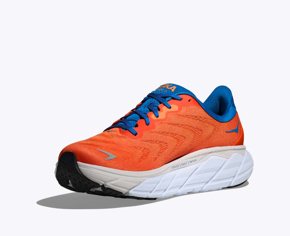 HOKA Men's Arahi 6 - Vibrant Orange/Coastal Sky