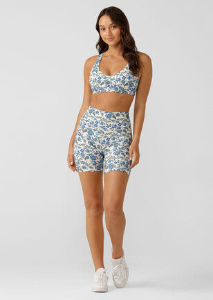 Lorna Jane Happy Hour Bike Short - Native Garden Floral Print