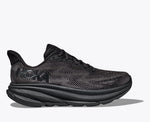 HOKA Men's Clifton 9 Wide - Black/Black