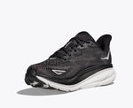 HOKA Men's Clifton 9 Wide - Black/White