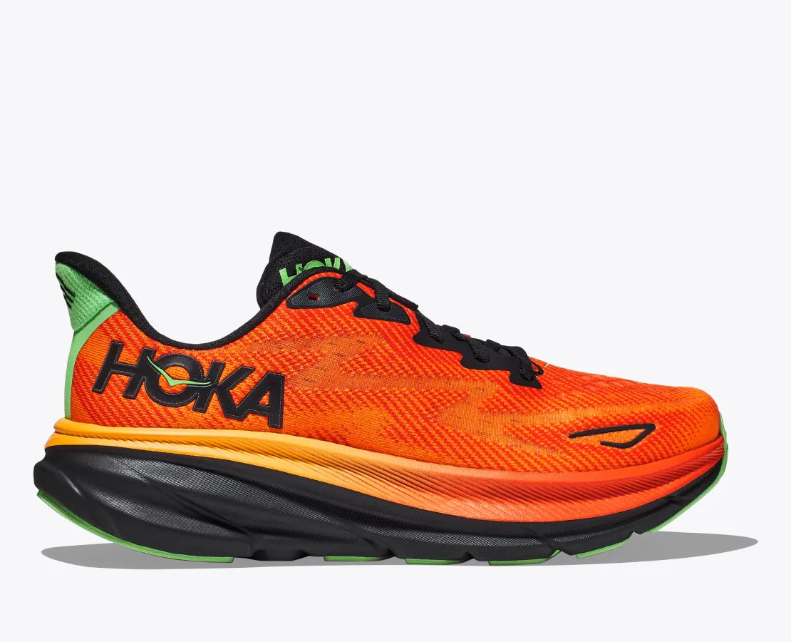 HOKA Men s Clifton 9 Flame Vibrant Orange Key Power Sports