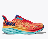 HOKA Women's Clifton 9 - Cerise/Cloudless