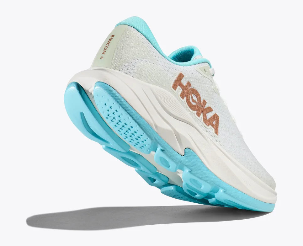 HOKA Women's Rincon 4 Wide - Frost/Rose Gold