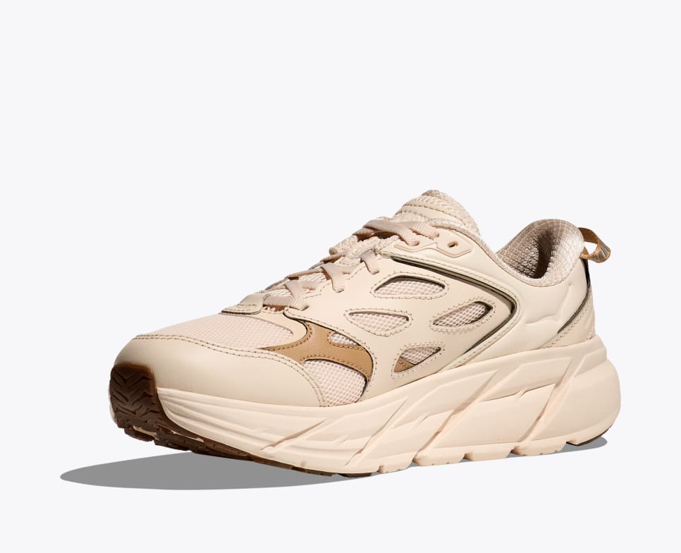 HOKA Unisex's Clifton Athletics - Vanilla/Wheat
