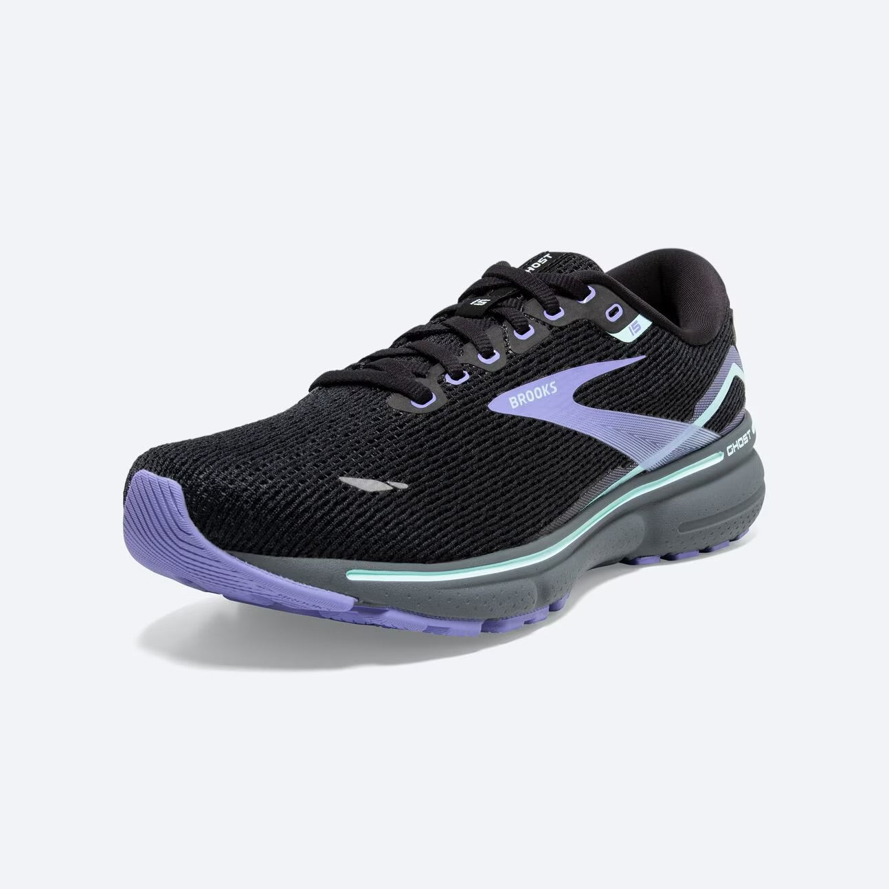 Brooks Women's Ghost 15 - Black/Jacaranda/Salt ( B011 )