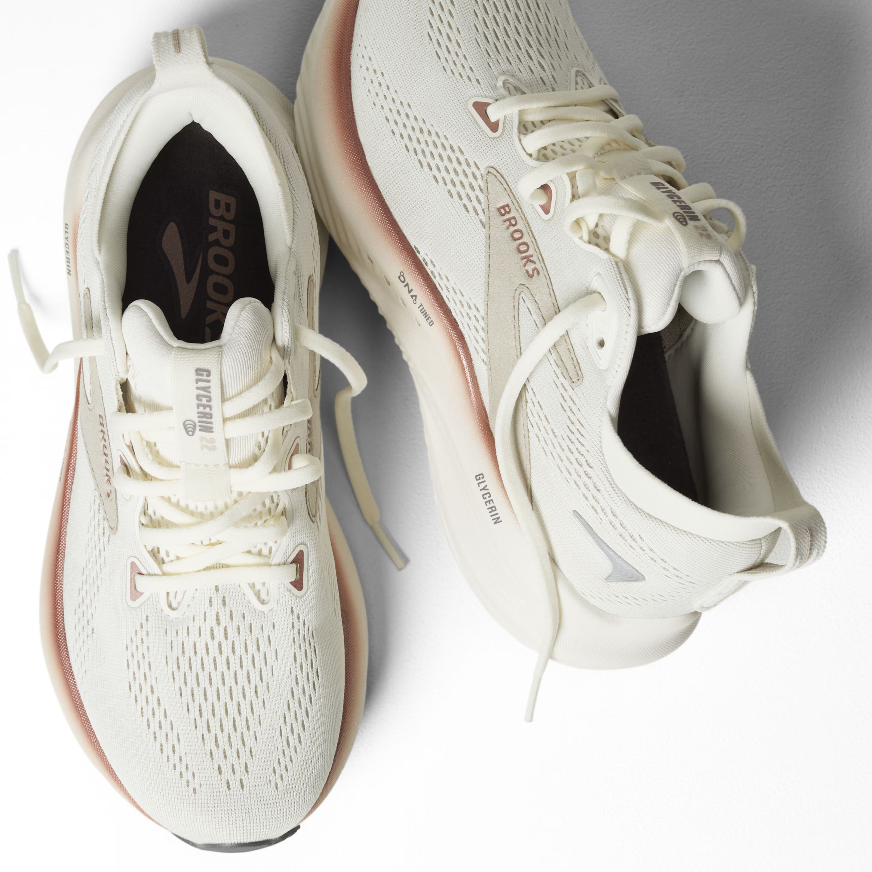 Brooks Women's Glycerin 22 ( B126 ) - Coconut/Chateau/Rose