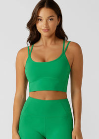 Lorna Jane Pace It Recycled Bra Tank Combo - Emerald