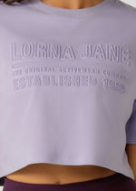 Lorna Jane Essential Cropped Tee - Lavender